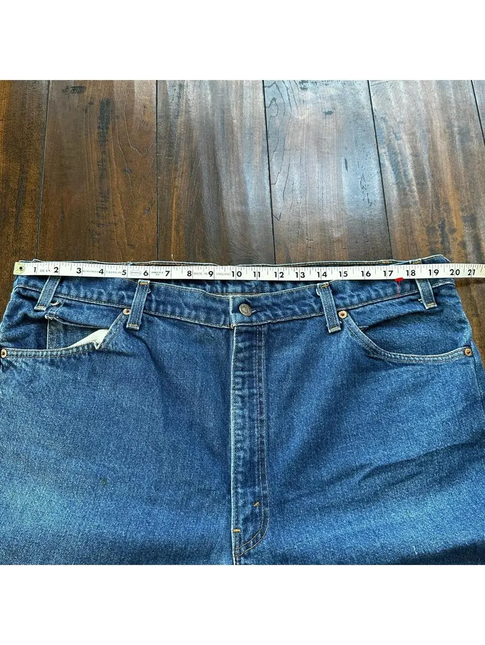 VTG Levis 505 Jeans 42x30 Orange Tab 90s 80s Made in USA 501 Tag Act 40x28